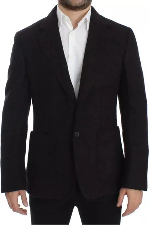 Dolce & Gabbana Jakke, Herre, Rød, M, Bordeaux Alpaca To-Knaps Blazer