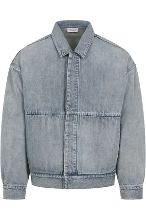 FEAR OF GOD Jakke, Herre, Blå, S, Denim, Denim Klassisk Frakke Lyseblå