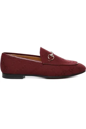 Gucci Sko, Dame, Rød, 37 EU, Uld, Rød Anker Flade Sko Bordeaux