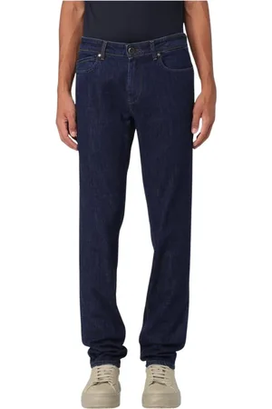 RE-HASH Jeans, Herre, Blå, W34, Klassisk Pasform Blå Jeans