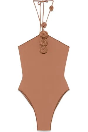LA REVECHE Badetøj, Dame, Brun, S, Brun Havetøj Halterneck Slips