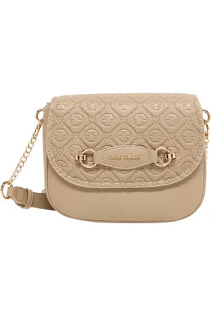 Carlo Colucci Taske, Dame, , ONE SIZE, Uld, Logo Præget Skuldertaske Erebara