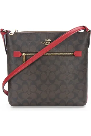 Coach Pre-owned, Dame, Brun, ONE SIZE, Uld, Pre-owned Plast skuldertasker