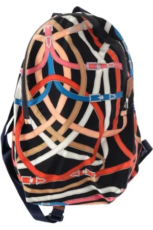 Hermès Pre-owned, Dame, Flerfarvet, ONE SIZE, Uld, Pre-owned Silke rygsaekke