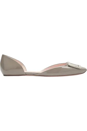 Roger Vivier Sko, Dame, Grøn, 38 EU, Rundtået ballerina sko