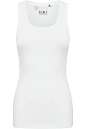 Ichi Top, Dame, Hvid, M, Uld, Stilfuld Ihzola Dame Top