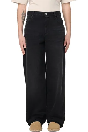 Isabel Marant Jeans, Herre, Sort, W30, Uld, Klassiske Blå Wide Leg Jeans