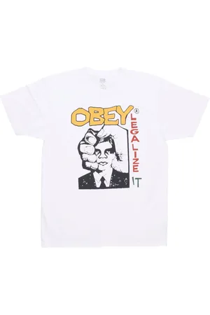 Obey Top, Herre, Hvid, XL, Bomuld, Legalize It Classic Pigment Tee