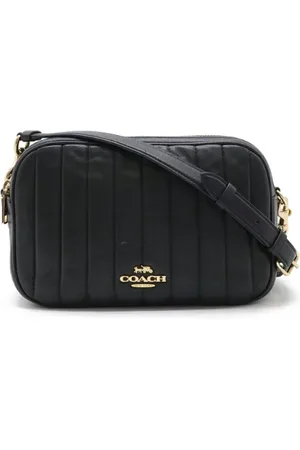Coach Pre-owned, Dame, Sort, ONE SIZE, Uld, Pre-owned Laeder crossbody-tasker