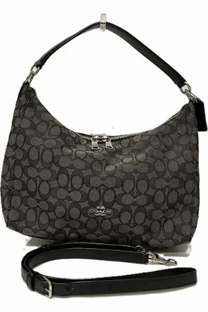 Coach Pre-owned, Dame, Grå, ONE SIZE, Uld, Pre-owned Canvas skuldertasker