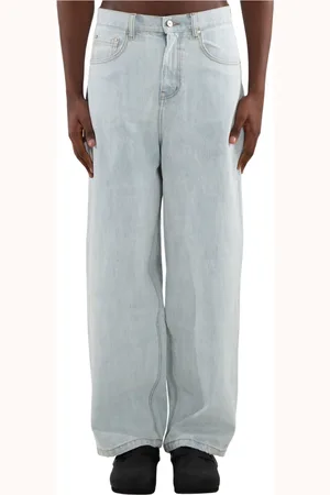 Arte Antwerp Jeans, Herre, Blå, W34, Denim, Bleached Loose Fit Denim Jeans