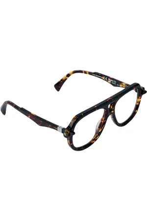 KUBORAUM Tilbehør, unisex, Flerfarvet, ONE SIZE, Skildpaddeskjold Aviator Optiske Briller Italien Lavet