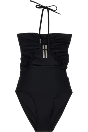 Rick Owens Badetøj, Dame, Sort, XS, Uld, Halterneck Badetøj til Kvinder