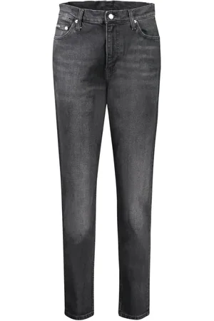 Calvin Klein Jeans, Dame, Sort, W27, Bomuld, Slim-fit Mom Jeans