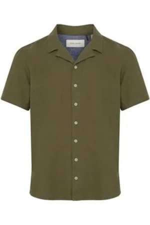 Blend Skjorte, Herre, Grøn, XL, Kortærmet Skjorte Mænd