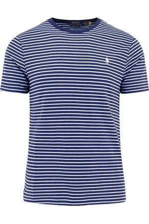 Ralph Lauren Top, Herre, Blå, 2XL, Bomuld, Blå T-shirts og Polos med Logo