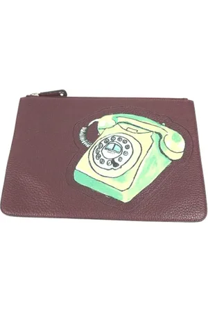 Fendi Pre-owned, Dame, Brun, ONE SIZE, Tyl, Pre-owned Laeder fendi-tasker