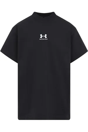 Balenciaga Top, Herre, Sort, S, Bomuld, Sort T-shirt med ikonisk stil