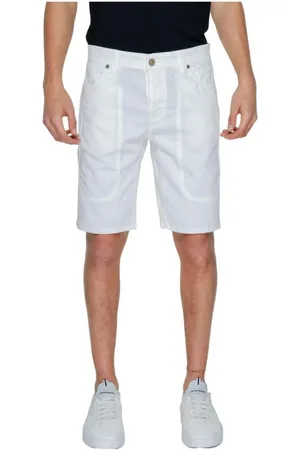 Jeckerson Shorts, Herre, Hvid, W36, Bomuld, Hvide bomuldsblandede Bermuda shorts