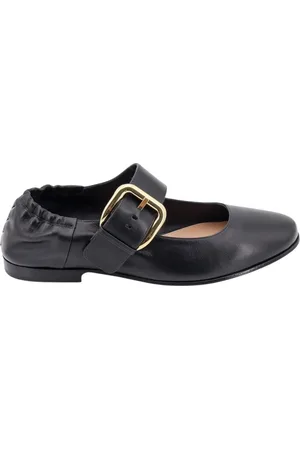 Bottega Veneta Sko, Dame, Sort, 40 EU, Læder, Sort Læder Ballerina Flats