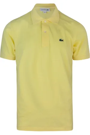 Lacoste Top, Herre, Gul, L, Bomuld, Gul Bomuld Polo Skjorte