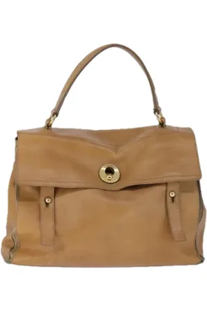 Saint Laurent Pre-owned, Dame, , ONE SIZE, Tyl, Pre-owned Laeder hndtasker