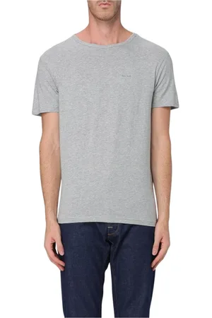 Paul Smith Top, Herre, Grå, M, Bomuld, Multifarvet Crew Neck T-shirt med korte ærmer