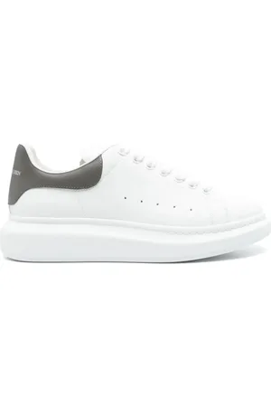Alexander McQueen Sko, Dame, Hvid, 36 1/2 EU, Hvid Kalveskind Mode Sneakers