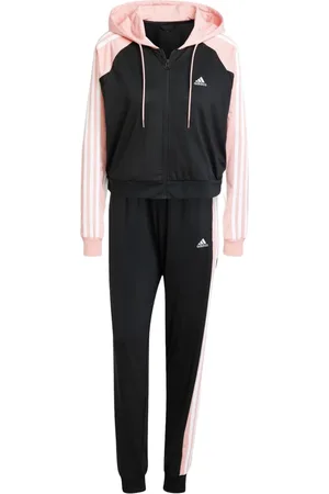 adidas Sport, Dame, Flerfarvet, L, Uld, Dame Tricot Tracksuit Sort Pink