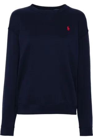 Ralph Lauren Sweathshirts & Hoodies, Dame, Blå, S, Bomuld, Blå Sweater Dametøj