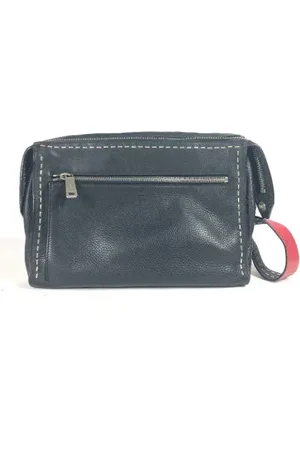 Fendi Pre-owned, Dame, Sort, ONE SIZE, Uld, Pre-owned Laeder fendi-tasker