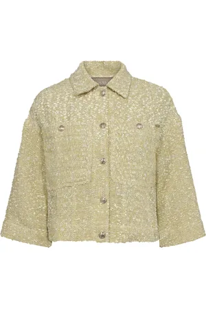 Mos Mosh Jakke, Dame, , 2XL, Uld, Bouclé Jakke med Guld Knapper
