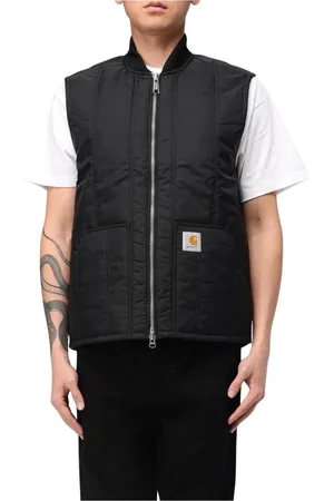 Carhartt Jakke, Herre, Sort, XL, Uld, Quiltet Vest til Mænd