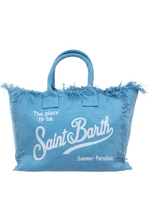 MC2 SAINT BARTH Taske, Dame, Blå, ONE SIZE, Linned, Lys Blå Linned Colette Taske