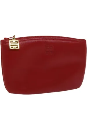 Givenchy Pre-owned, Dame, Rød, ONE SIZE, Uld, Pre-owned Laeder pouches