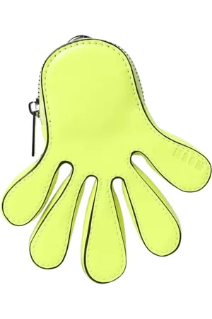 Msgm Tilbehør, Herre, Gul, ONE SIZE, Uld, Neon Håndformet Mønt Pung