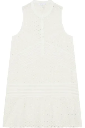 Patrizia Pepe Kjole, Dame, Hvid, S, Sangallo Mini Kjole Art. 2A2938A598