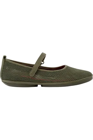 Camper Sko, Dame, Grøn, 39 EU, Grøn Mesh Ballet Flats