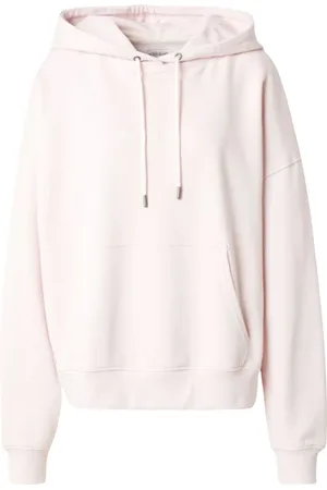 Guess Sweathshirts & Hoodies, Dame, Lyserød, M, Bomuld, Broderet hættetrøje