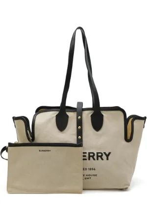 Burberry Pre-owned, Dame, , ONE SIZE, Tyl, Pre-owned Canvas totes
