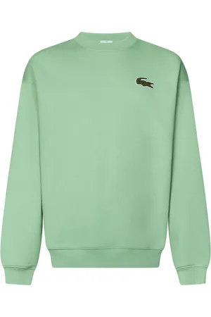 Lacoste Sweathshirts & Hoodies, Herre, Grøn, M, Uld, Grøn Sweater