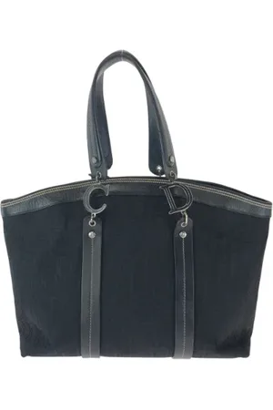 Dior Pre-owned, Dame, Sort, ONE SIZE, Tyl, Pre-owned Canvas totes