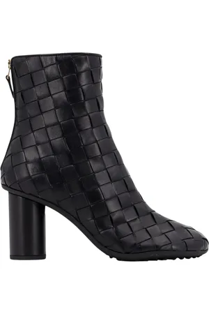 Bottega Veneta Sko, Dame, Sort, 35 EU, Læder, Sort Læder Ankelstøvler