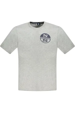 North Sails Top, Herre, Grå, 3XL, Bomuld, Grå Bomuld Crew Neck T-Shirt