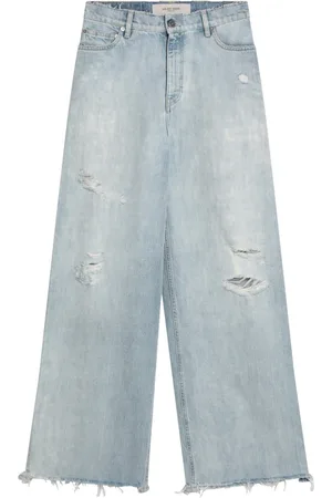Golden Goose Jeans, Dame, Blå, W28, Denim, Palazzo Stil Denim Bukser