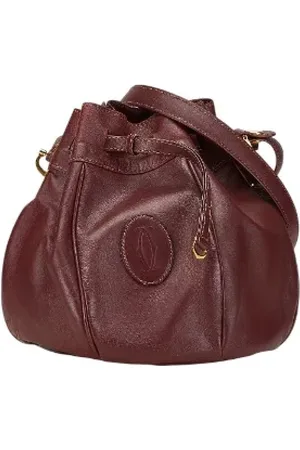 Cartier Pre-owned, Dame, Brun, ONE SIZE, Uld, Pre-owned Laeder crossbody-tasker