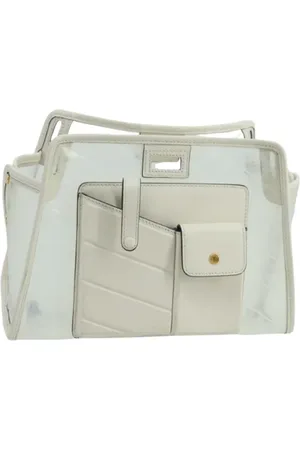 Fendi Pre-owned, Dame, Hvid, ONE SIZE, Tyl, Pre-owned Vinyl hndtasker