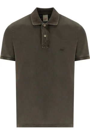 BOB der Bär Top, Herre, Brun, L, Bomuld, Brun Blomstret Poloshirt
