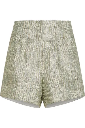 FORTE FORTE Shorts, Dame, Grøn, M, Lurex Jacquard Twinkle Shorts