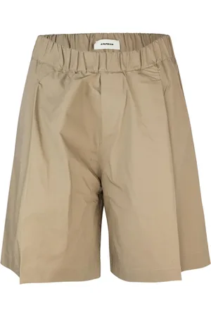 A PAPER KID Shorts, Herre, , S, Bomuld, Elastiske hvide shorts med lommer